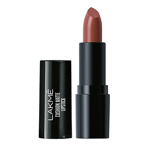 LAKMÉ Forever Matte Lipstick, Waterproof, Non Drying, Creamy Matte Bullet Lipstick Made With French Rose Oil Extracts, Brown Sugar, 4.5g