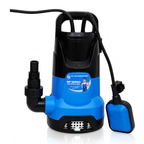 CRI Single Phase MP- Series, 1Hp/750W Submersible Sewage Pump with Float Switch (12000 L/H, Head 8m) I Water Drainage pump | Water pump 1hp | 15 months warranty