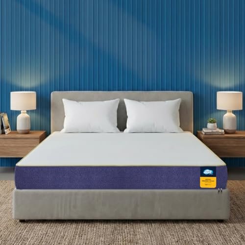 Centuary Mattresses Sleepables 8-Inch King Size Orthopedic Memory Foam Back Support Pressure Relieving Roll Pack High Resilience (HR) Foam Mattress | 10 Years Warranty | (78x72x8)