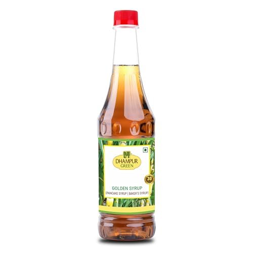 Dhampure Speciality Golden Syrup, 800Ml | Invert Sugar Liquid Syrup | Baking Syrup | Specialised for Baking Cake Pancake Waffle Topping Sugarcane Liquid