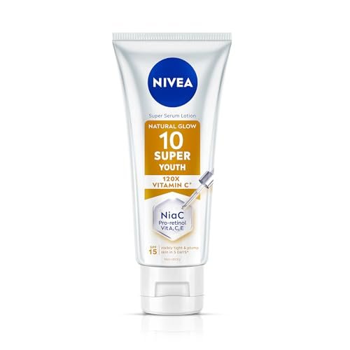 NIVEA Super 10 Youth Serum Body Lotion SPF 15 Retinol Moisturizer 170ml