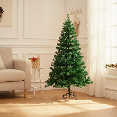 CraftVatika Christmas Tree 5ft for Xmas Party Decorations, X Mas Tree for Home Office Table Décor, Christmas Party Decoration Items, Merry Christmas Decoration Tree with Stand for Xmas Decoration