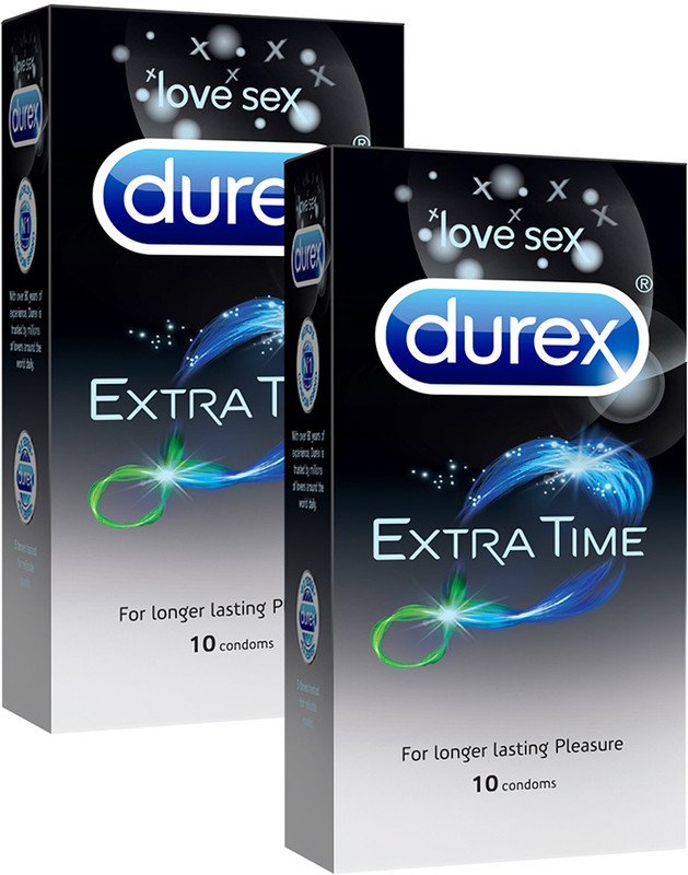DUREX Extra Time Condom(Set of 2, 20 Sheets)