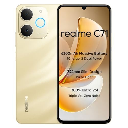 realme C71 4G Smartphone 4GB+64GB Gold