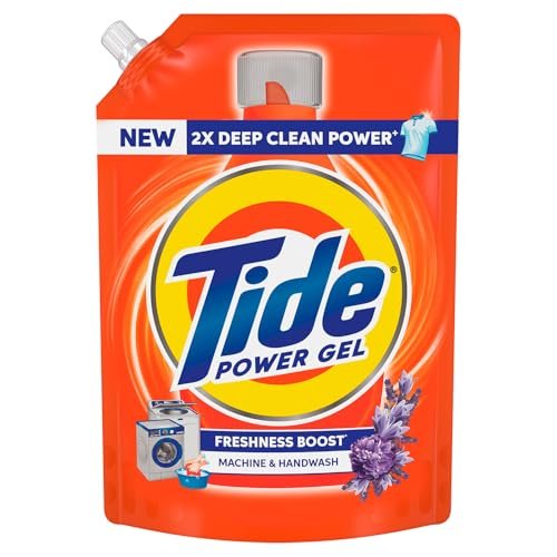 Tide Power Gel Liquid Detergent for Top Load & Front Load – 1kg | 2x Deep Clean Power | Removes Stains & Dirt | Freshness Boost | Fresh Fragrance