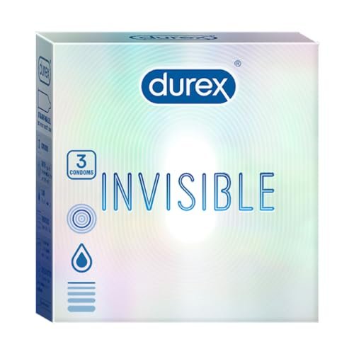 Durex Invisible 003 Condoms 3S | Micro Thin Condom for Maximum Sensations