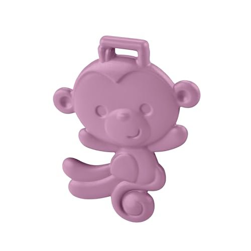 Fisher-Price Newborn Baby Toy Purple Monkey Teether BPA-Free for Tummy Time & Travel Sensory Play for Infants Ages 3+ Months