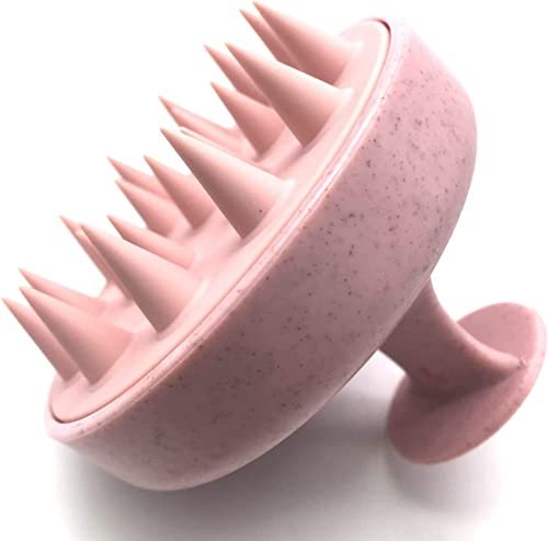 JustLatest Scalp Massage, Solar Powered Scalp Massager (Marble Pink), Head Massager, Hair Massager For Hair Growth