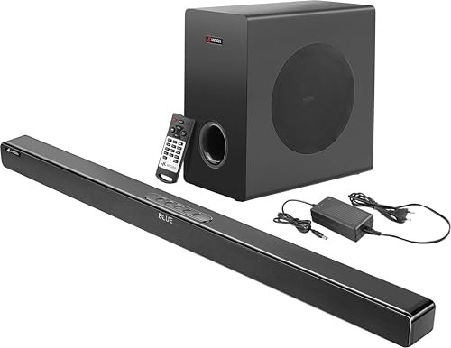 Hydra NexusOne 2.1 Channel Soundbar with 8 Inch Subwoofer & 3D Surround Sound 200 W Bluetooth Soundbar (Black, 2.1 Channel)