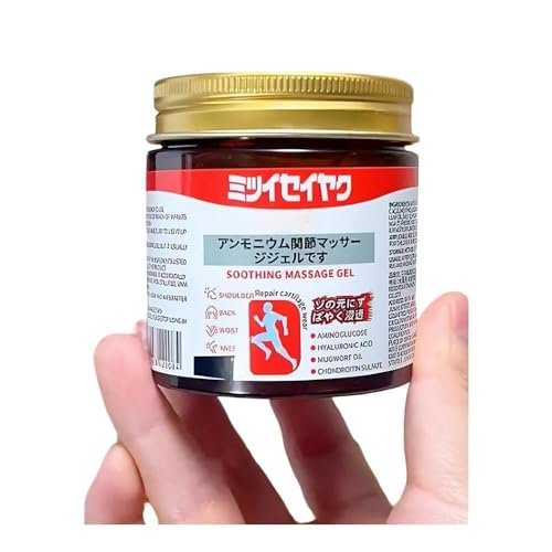 Herbal Joint & Muscle Relief Massage Gel – Japanese Formula with Arnica, Mugwort & Hyaluronic Acid | Fast Absorption Soothing Body Massage Balm for Back, Neck, Knee, Leg & Shoulder Care | 100ml (Pack of 1)