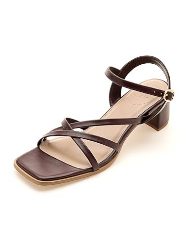 Symbol Premium Women’s Open Toe Wine Block Heeled Sandals_5 UK (AZ-SPW-FTW-SN02)