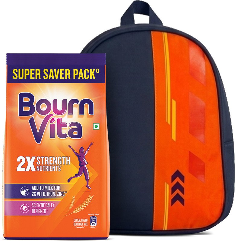 Bournvita Chocolate Nutrition Drink Pouch with Bagpack(1 kg)