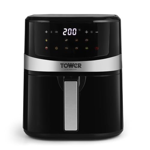 Tower Air Fryer 4.5L Digital 1600W 10 Presets 50-200C Timer Black