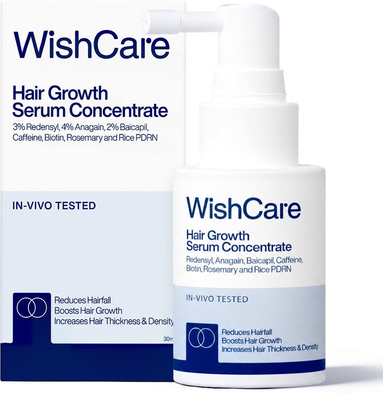WishCare Hair Growth Serum | 3% Redensyl, 4% Anagain, 3% Baicapil | For Hairfall Control(30 ml)