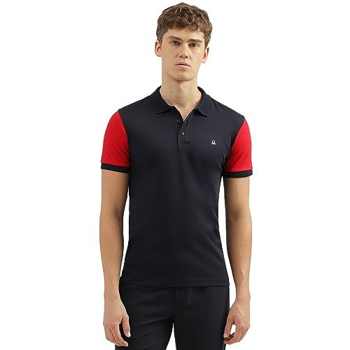 United Colors of Benetton Men’s Regular Fit Polo Shirt (23A3P89J4033I_Navy M)