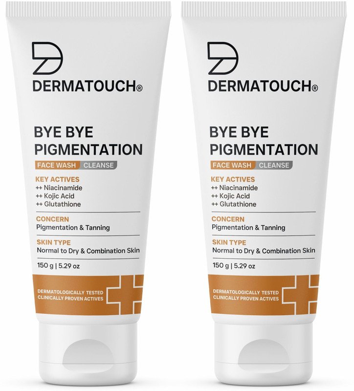 Dermatouch Bye Bye Pigmentation  || Anti Pigmentation for Women/Men with Niacinamide, Kojic Acid, & Glutathione Face Wash(300 g)