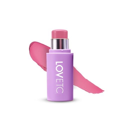 LOVETC Multi-Purpose Blush Stick, 3-in-1 Makeup, 12Hr Wear, Bloom 7.5g