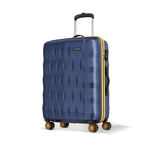 Aristocrat Comet Large Polycarbonate Hard Case 8-Wheel Trolley Bag, Blue