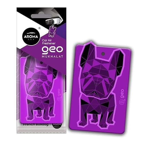 Aroma Car Perfume Hanging Car Air Freshener, Geo Dog Mukhalat (Pack of 3)