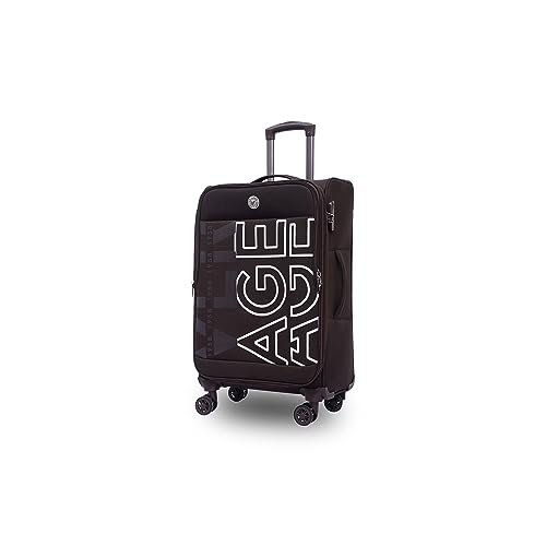 Verage Nevada 59 cm Soft-Sided Carry-On Cabin Size Expandable Suitcase 8 Wheel Spinner Luggage Trolley Bag (VRNVD1-20-BR)