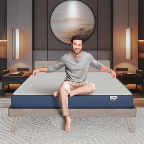 Nilkamal SLEEP Plus Orthopedic Support Memory Foam Mattress | 10 Years Warranty | Queen Size | 10 Inch Bed Mattress | Reversible Design | Breathable Knitted Fabric | Medium Firm, (78 x 60 x 10)