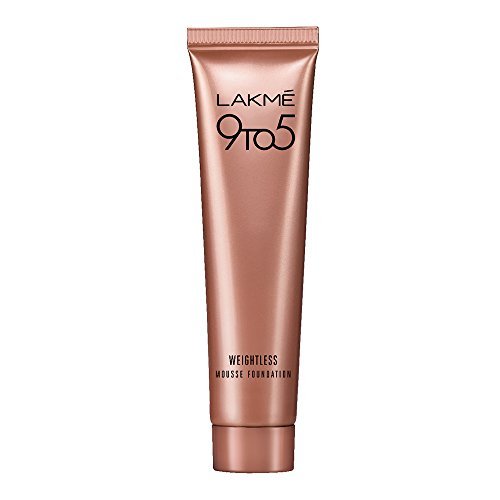 LAKMÉ 9 to 5 Weightless Mousse Foundation Mini|| Beige Vanilla|| Natural Matte Finish Cream Long Lasting Full Coverage Face Makeup|| 6 g