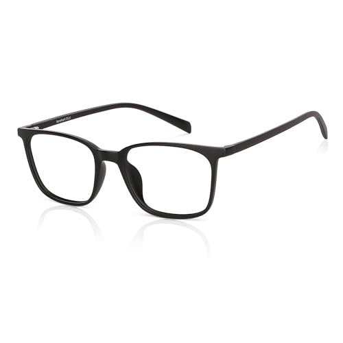 LENSKART BLU | Zero Power Blue Cut Computer Glasses | Anti Glare, Lightweight & Blocks Harmful Rays | UV Protection Specs | Men & Women | Medium | LB E13526