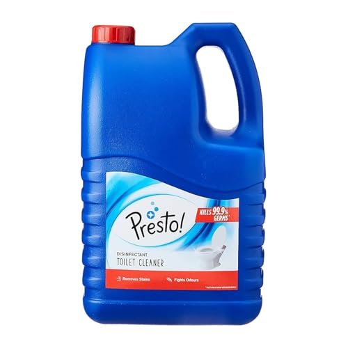Amazon Brand – Presto! Disinfectant Toilet Cleaner | Original | 5 Litre | Kills 99.9% Germs