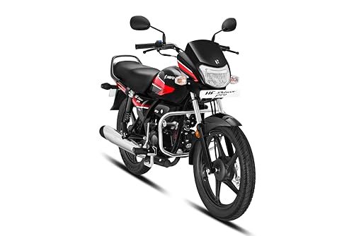 Hero MotoCorp HF Deluxe Pro i3S Drum Black Red Stripe Booking for Ex-Showroom Price
