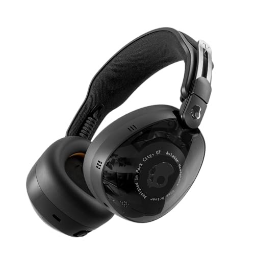 Skullcandy Aviator 900 ANC Wireless Over-Ear Bluetooth Headphones, THX Spatial Audio with Head Tracking, Adaptive Noise Cancelling, Up to 60 Hours Battery, Microphone for iPhone Android – True Black