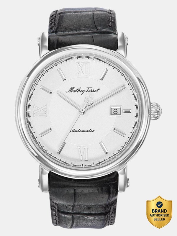 Mathey-Tissot H9030AI Swiss Made Renaissance Automatic Landeron 24 Movement White Dial Analog Watch  – For Men