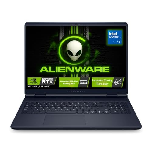 Alienware 16 Aurora, Intel Core 7 14th Gen-240H, NVIDIA RTX 5060-8GB, 16GB DDR5, 1TB SSD, WQXGA, 16″/40.64cm, 120Hz, Windows11, MSO-24, Interstellar Indigo, 2.57Kg, Cryo Chamber Cooling, Gaming Laptop