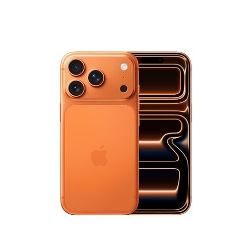 Apple iPhone 17 Pro 256 GB: 15.93 cm (6.3″) Display with Promotion up to 120Hz, A19 Pro Chip, Breakthrough Battery Life, Pro Fusion Camera System with Center Stage Front Camera; Cosmic Orange