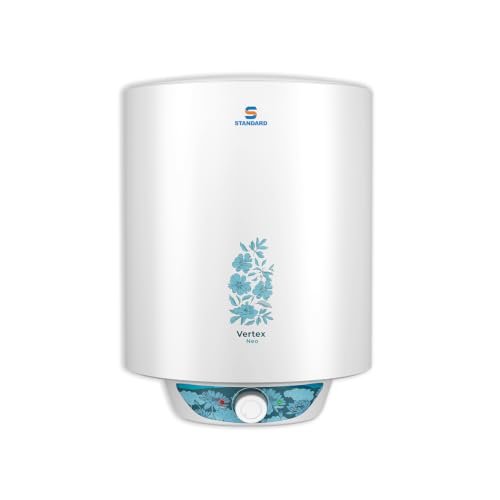 Havells Standard Vertex Neo 4 Star 25L Storage Water Heater(Geyser)|Faster Heating|Safe to Use|Saves Electricity|Hydro Guard Coated Anti Rust Tank|Temp. Setting Knob|5 Yr. Tank Warranty| White