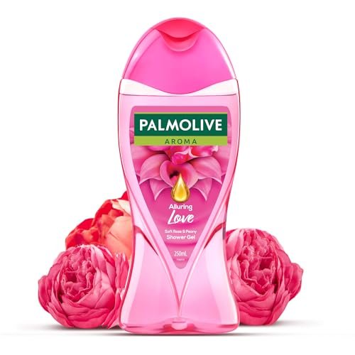 Palmolive Soft Rose & Peony Aroma Alluring Love Body Wash | Mood boosting fragrance | Brightening | For youthful, hydrated skin | No paraben & silicone, pH balanced, Body Wash 250ml