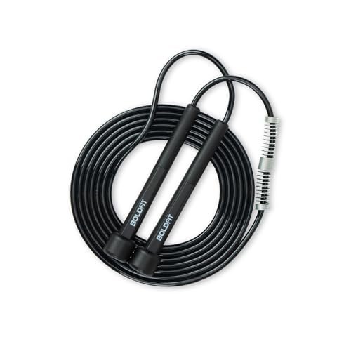 Boldfit Skipping Rope for Man – Lightweight Adjustable Skipping Rope Women & Kids with Comfortable Handles, Speed Jumping Rope for Fitness and Exercise