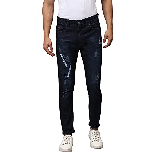 Campus Sutra Men’s Regular Jeans (CT21JN_SHD01_M_PLN_NBU_36_Navy Blue