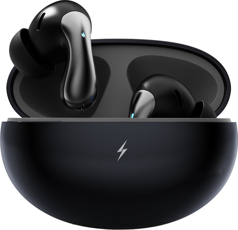 Fire-Boltt Aero Drift TWS Earbuds, Custom EQ Profiles 50H Battery Display Case Quad Mic ENC Bluetooth(Stone Black, True Wireless)