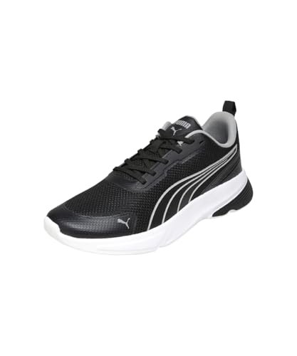 Puma , Unisex-Adult, SkyVolt, Black-Gray Echo-White, Sneaker, 10UK, (30927604)