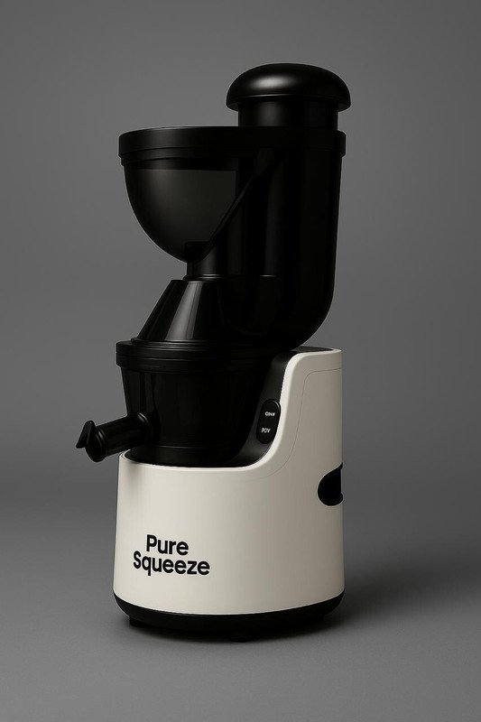 Pure Squeeze PURE 4545 Sorbet 300 W Juicer(Cold Press Slow Juicer With Sorbet | 2 Jars | White)