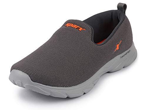 SPARX Men’s Athleisure Shoes, Grey Neon Orange, 9 UK
