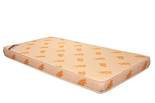 Springwel Endura Plus 4-inch Queen Size PU Foam Mattress (Beige, 72x60x4)