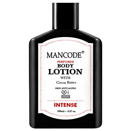 Mancode Intense Body Lotion for Men 200ml | Deep Hydration & Nourishment | Non-Greasy Formula | Enriched with Cocoa & Shea Butter | Smooth & Healthy Skin | Paraben-Free | All-Day Moisturization