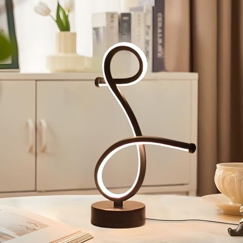 One94Store Loop Curve LED Table Lamp – Modern Acrylic Decorative Night Lamp with Warm Ambient Glow for Bedroom, Office, Festive & Home Décor