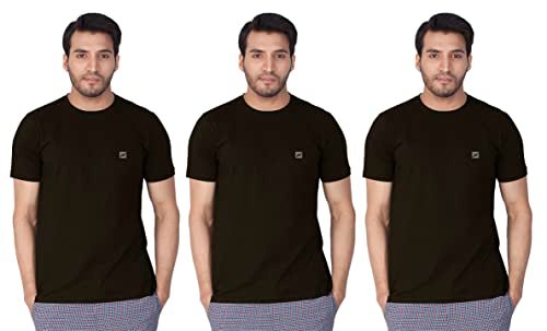Lux Nitro Men’s Regular Fit Round Neck T-Shirt_Black