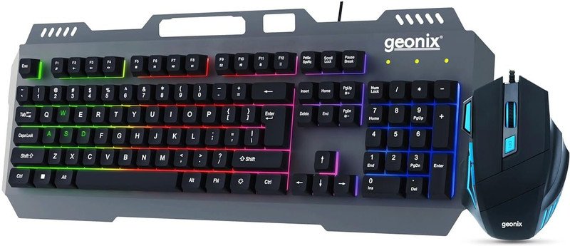 GEONIX Cruiser CX1 Wired USB Standard Gaming Keyboard Compatible with Desktop(Black)