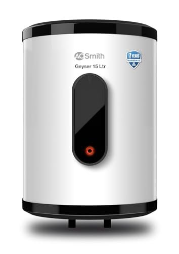 AO Smith Geyser VAS PLUS 15 Litre | 5 Star BEE Rating | Powerful 2KW Water Geyser for Bathroom | 2X Corrosion Resistant | Storage Water Heater | Warranty: 7Yr Tank, 3Yr Heating Element, 2Yr Overall