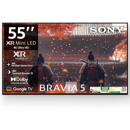 Sony 139 cm (55 inches) BRAVIA 5 4K Ultra HD Smart Mini LED Google TV K-55XR50