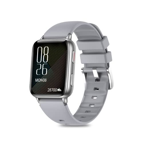 Mustard Magma Smart Watch with 1.8″ Amoled Display, Bluetooth Calling, Water Proof IP68, 100+ Sports Mode, 150+ Watch Faces, Dedicated Spo2, and Dynamic Heart Rate Analysis,(Silver)