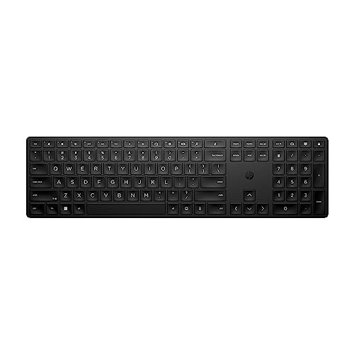 HP 450 Programmable Wireless, Full Size; 3-Zone Layout Keyboard, 2.4 GHz Wireless Connection, Compatible with PCs with Available USB-A Port